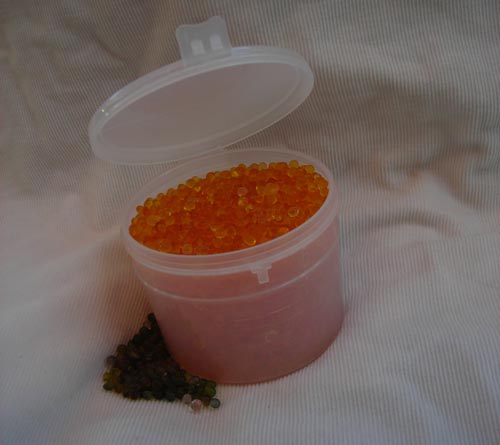 Orange-to-Green Color Indicating Loose Silica Gel Beads, 85 g
